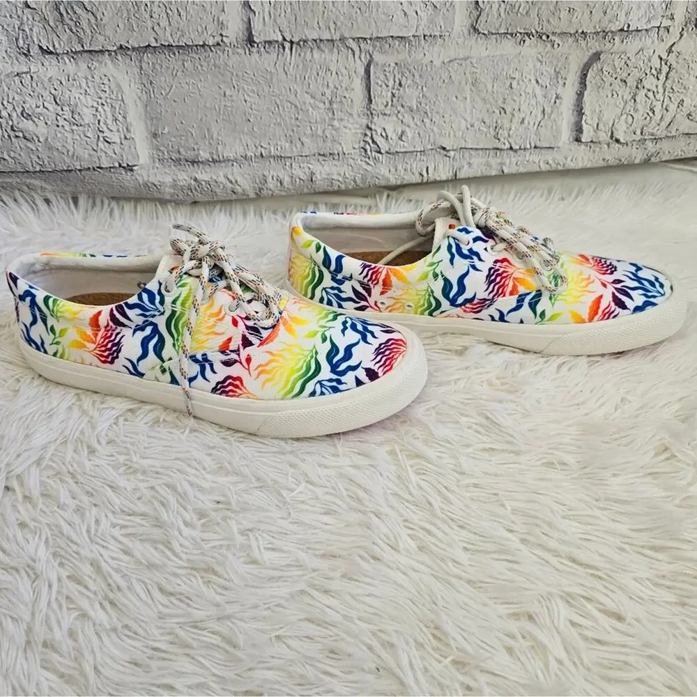 Sperry Rainbow Striper II CVO Pride Shoes NWOT Men's 10